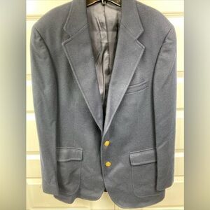 Chaps Ralph Lauren Wool Blue Gold Button Navy Nordstrom Blazer Jacket 40R